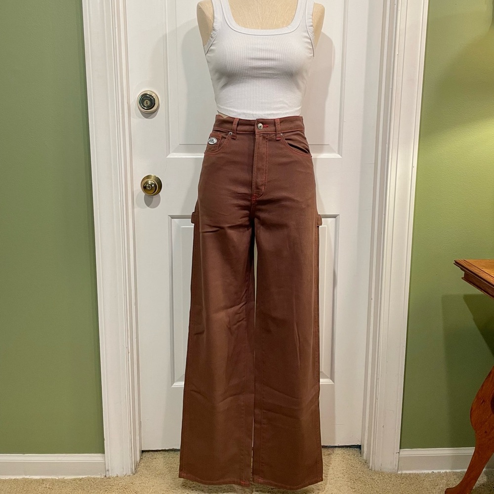 H&M Brown Flare & Wide Leg Jeans